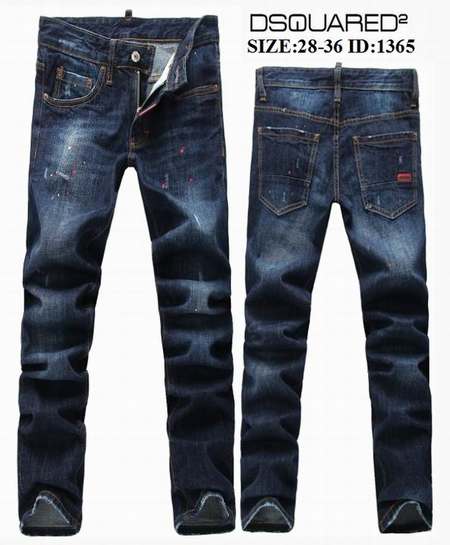 taille jeans dsquared homme